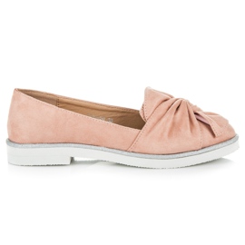Vices Chaussures en daim avec décorations scintillantes rose