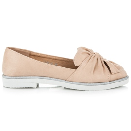 Vices Chaussures en daim avec décorations scintillantes brun