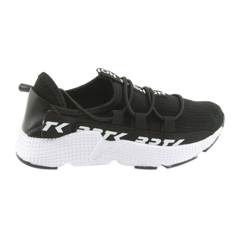 Bartek chaussures de sport noires 55109 semelle intérieure cuir blanche le noir