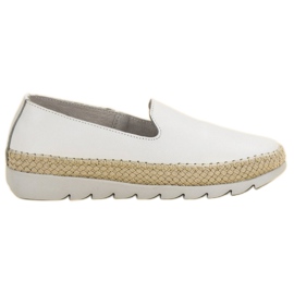 Filippo Chaussures en cuir à enfiler blanc