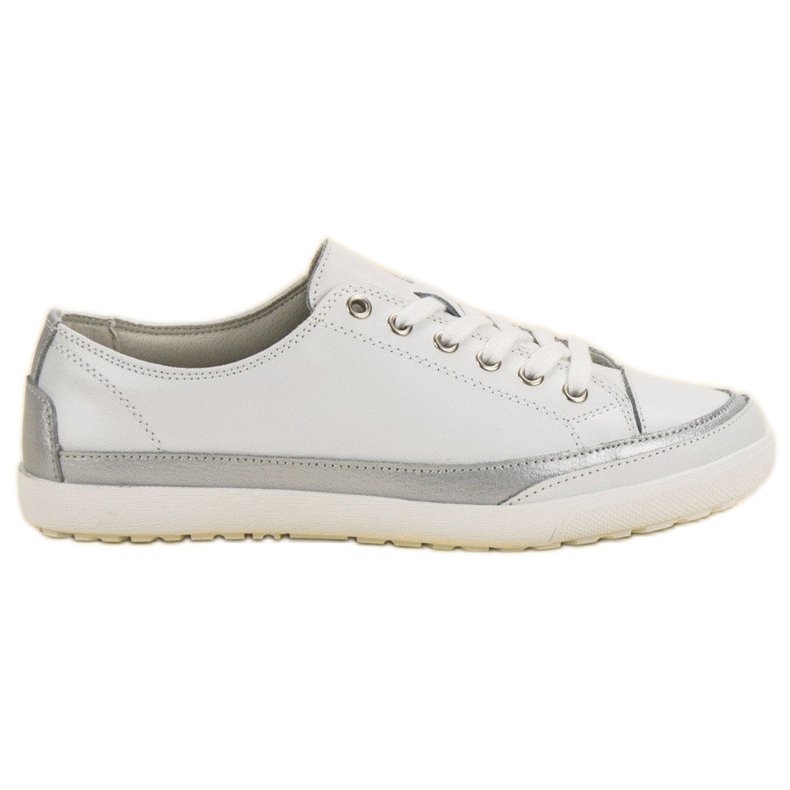 Filippo Baskets en cuir blanches