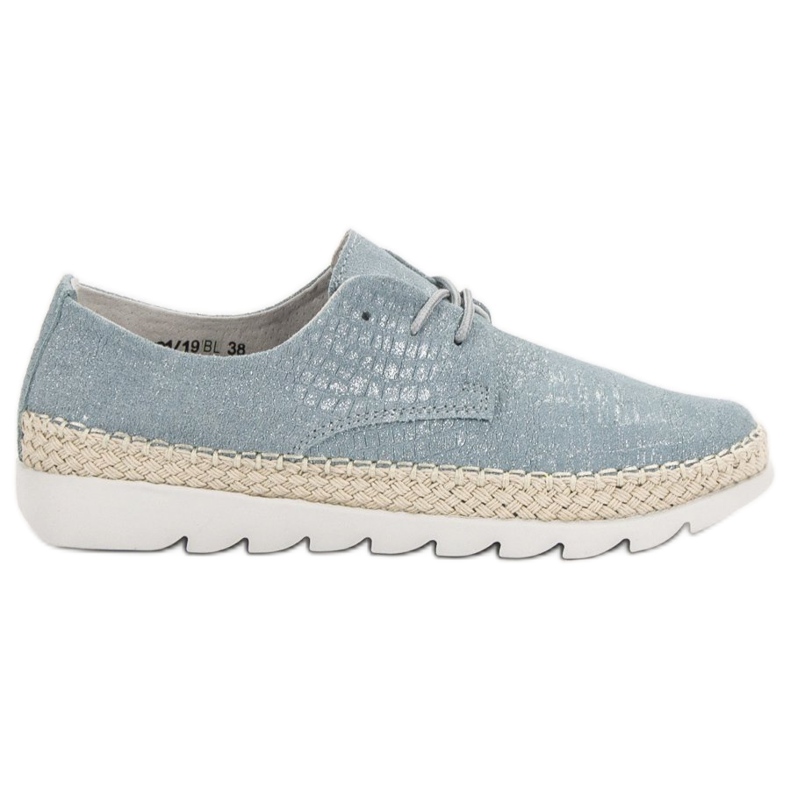 Filippo Chaussures en cuir bleu