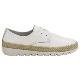 Filippo Chaussures en cuir blanc