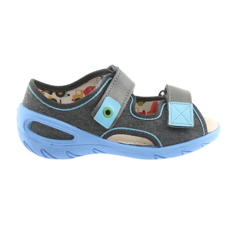 Befado chaussures pour enfants pu 065X125 bleu gris
