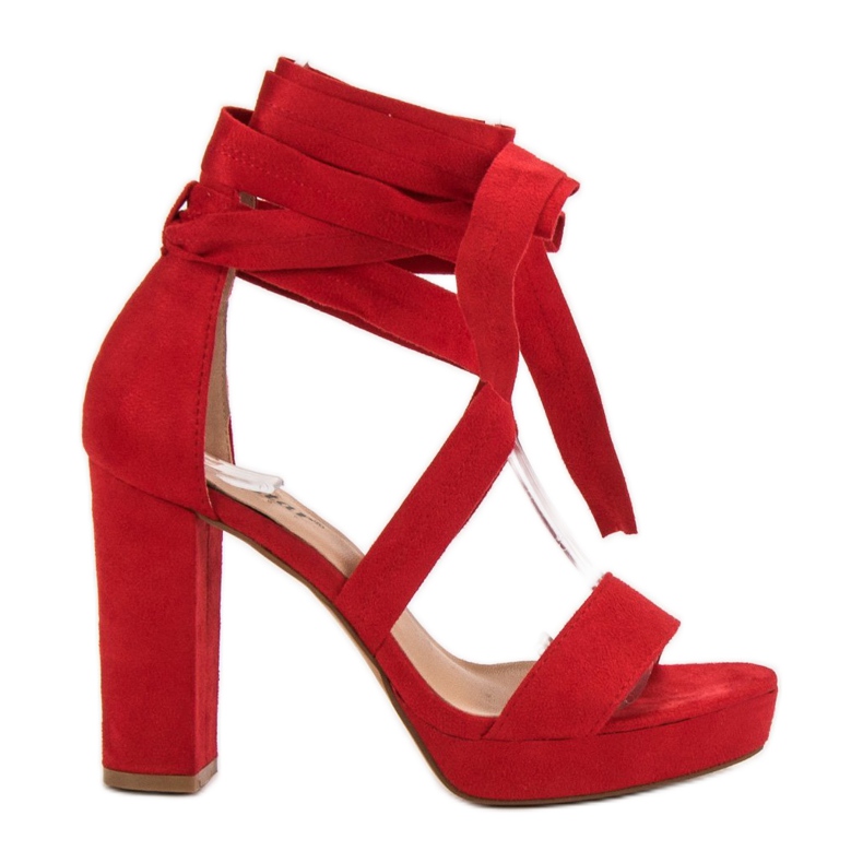 Seastar Sandales nouées sur la plate-forme rouge Seastar Sandales nouées sur la plate-forme rouge