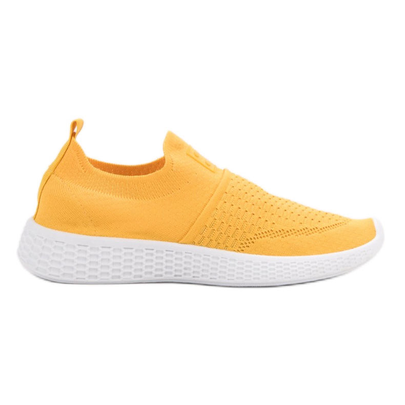 Weide Chaussures textiles à la mode jaune