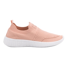 Weide Chaussures textiles à la mode rose