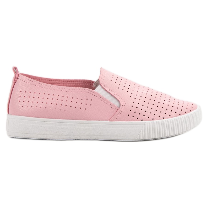 SHELOVET Slipons Ajourés rose