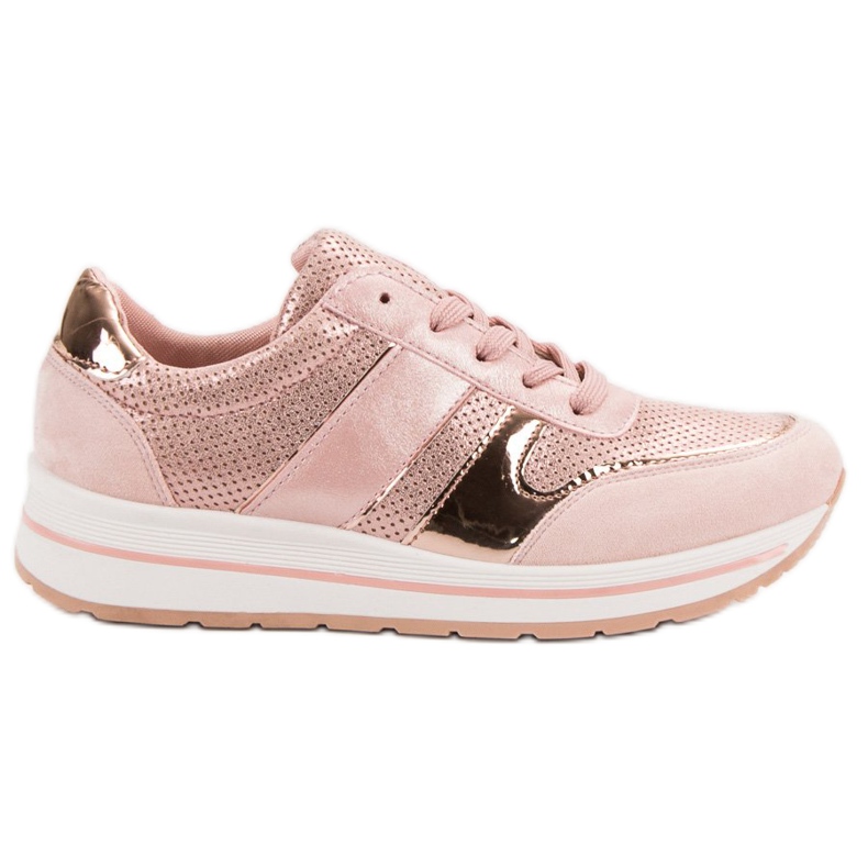 SHELOVET Chaussures de sport à lacets rose