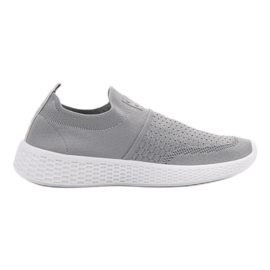 Weide Chaussures textiles à la mode gris