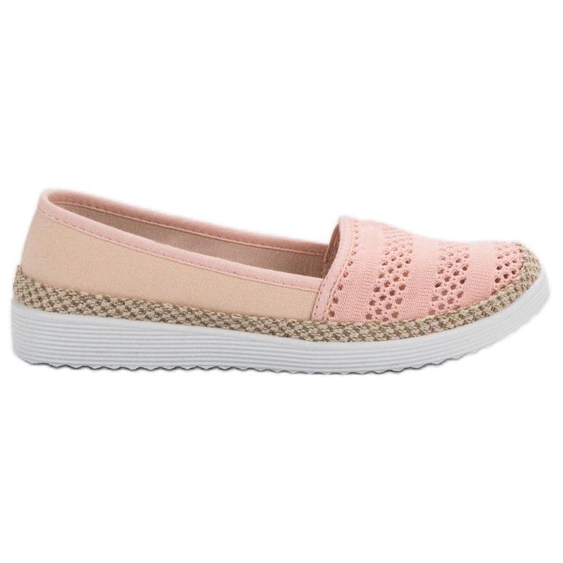 SHELOVET Espadrilles textiles rose