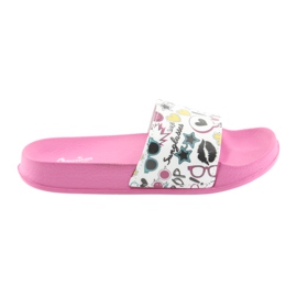 Lunettes de soleil chaussons profilés American Club rose blanche le noir vert jaune