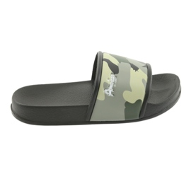 Chaussons camo profilés Green American Club le noir vert