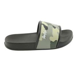 Chaussons camo profilés Green American Club noir vert