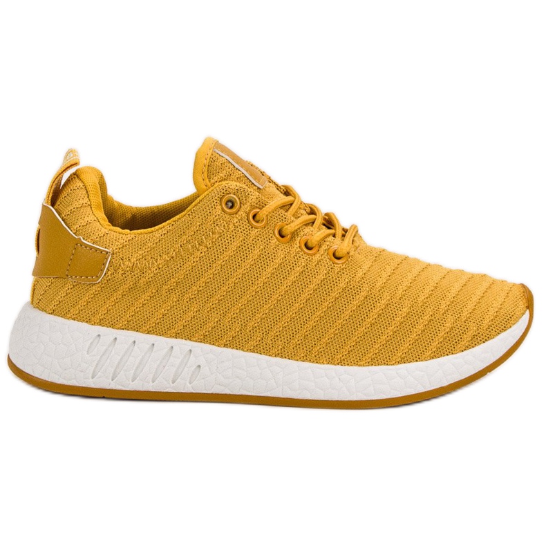 SHELOVET Chaussures textiles à la mode jaune