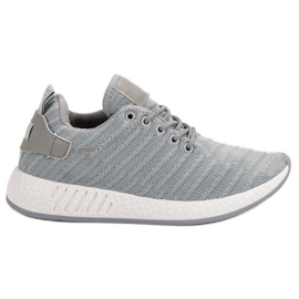 SHELOVET Chaussures textiles à la mode gris