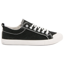 SHELOVET Baskets basses noires