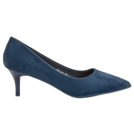 Nio Nio Escarpins en daim bleu marine