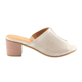 Chaussons femme Badura 5311 or jaune multicolore