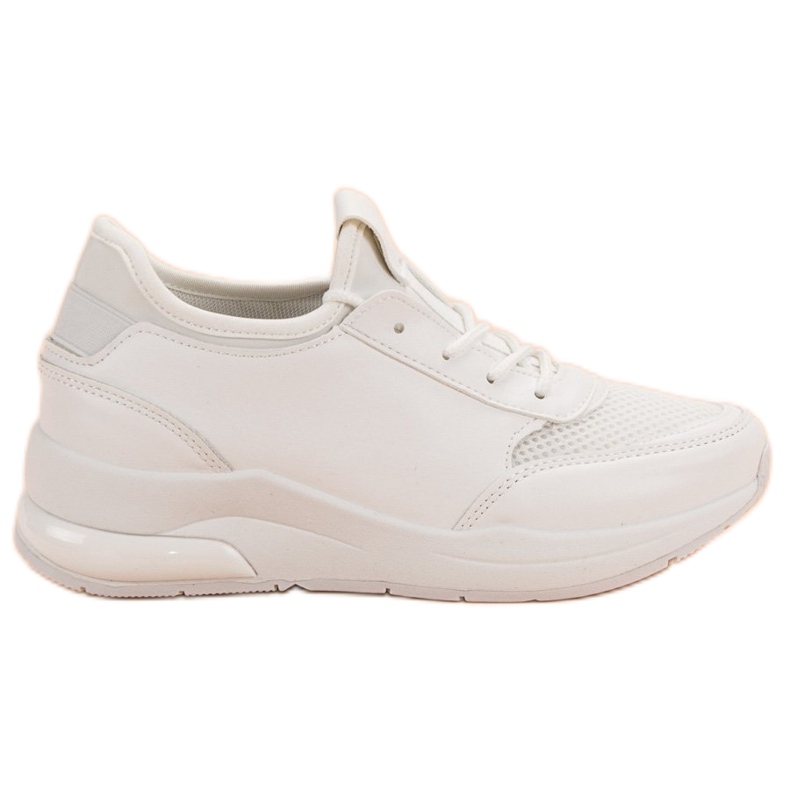 Ideal Shoes Chaussures de sport pour femmes blanche
