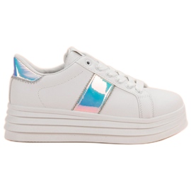 SHELOVET Chaussures blanches sur la plate-forme