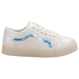 SHELOVET Chaussures décontractées pour femmes blanc