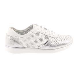 Chaussures de sport femme Filippo 737 blanc et argent gris