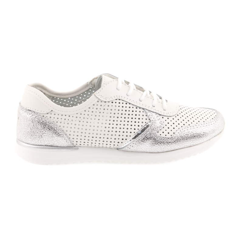 Chaussures de sport femme Filippo 737 blanc et argent blanche gris