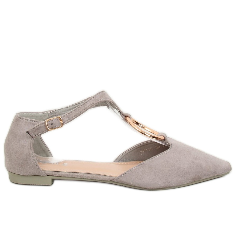 Ballerines ouvertes grises JN7119 L. GRIS