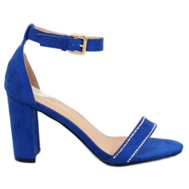 Sandales sur le poteau cobalt A8020 Navy bleu bleu marin