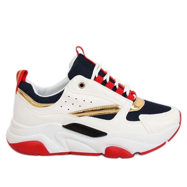 Chaussures de sport multicolores BK008-47 BLANC / BLEU blanche bleu marin Chaussures de sport multicolores BK008-47 BLANC / BLEU blanche bleu marin