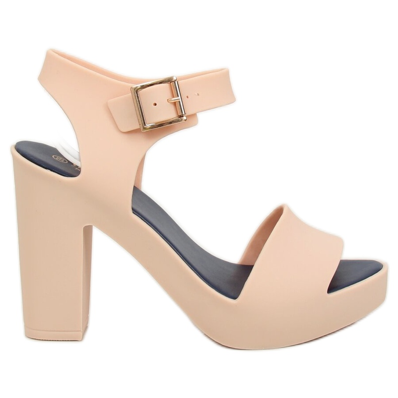 Sandales à talons meliski beige KM202 D.BEIGE / MARINE