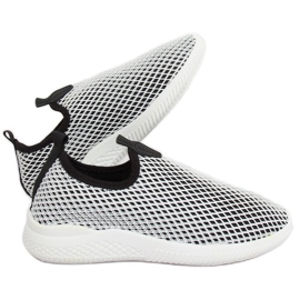 Chaussures de sport noires B0-56 NOIR / BLANC