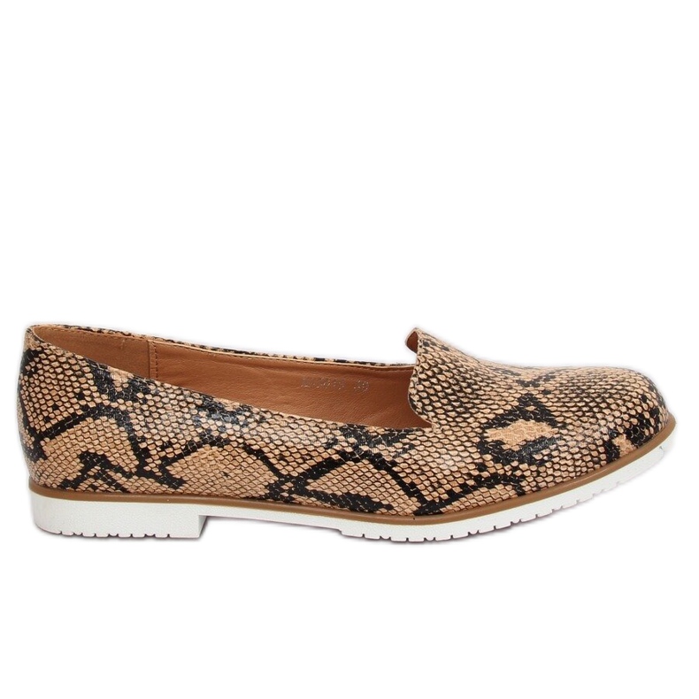 Mocassins lordsy peau de serpent MM50188 Serpent brun