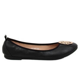 Noir VS-660 Ballerines noires pour femme