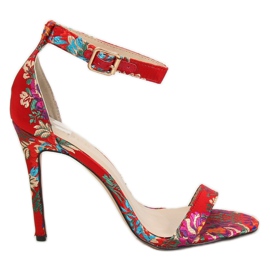 Sandales orientales rouges KSL708 Rouge