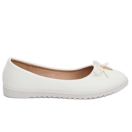 Ballerines blanches pour femmes YSD-04 Blanc