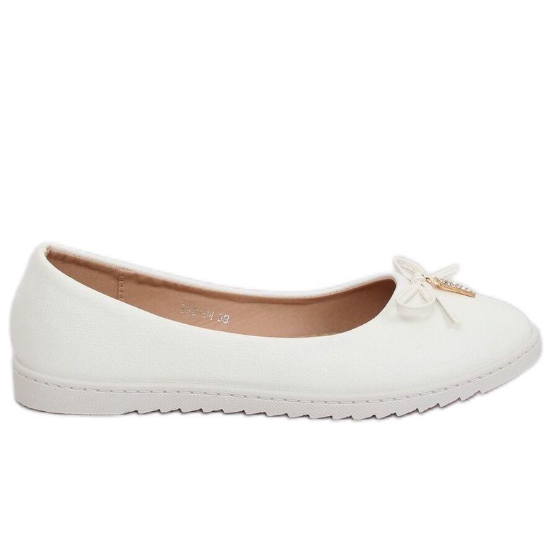 Ballerines blanches pour femmes YSD-04 Blanc