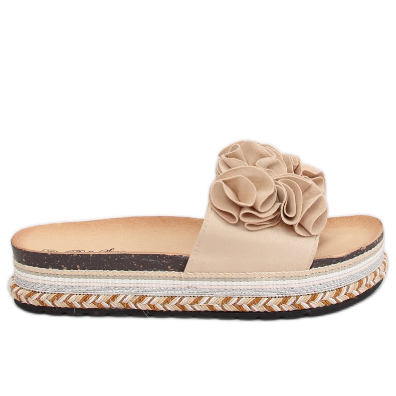 Chaussons femme beige S61 Beige