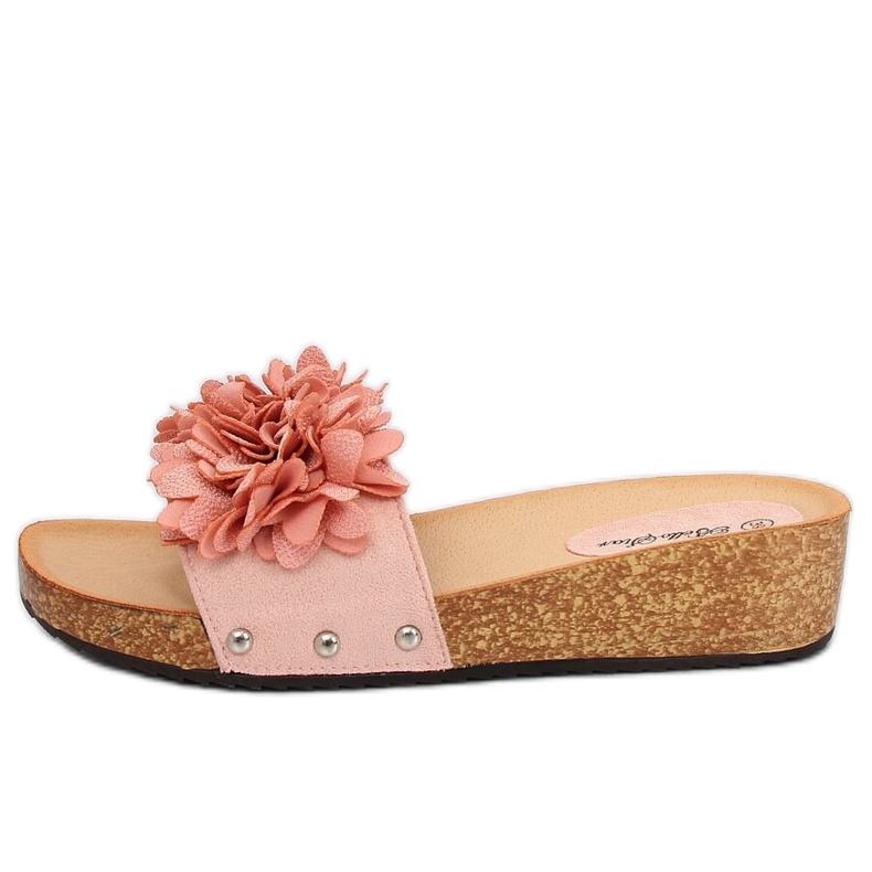Rose S63 Chaussons roses à fleurs