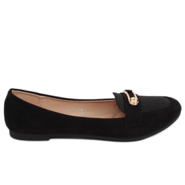 Mocassins femme noirs VS-662 Noir le noir