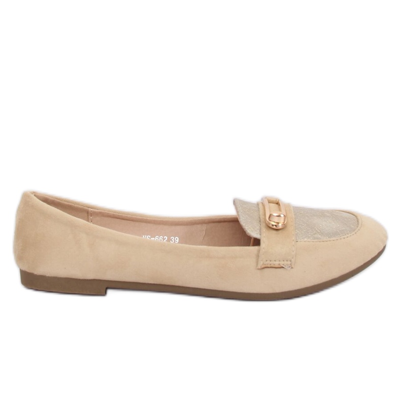 Mocassins femme beige VS-662 Kaki