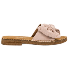Seastar Chaussons Beiges Avec Un Noeud Seastar Chaussons Beiges Avec Un Noeud