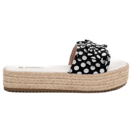 Seastar Pantoufles à pois le noir