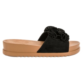 Primavera Pantoufles Noires