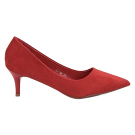 Nio Nio Escarpins en daim rouge