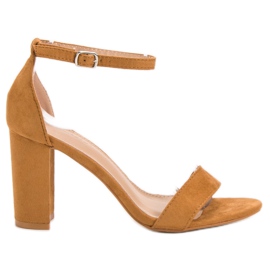 Anesia Paris Sandales sexy camel brun Anesia Paris Sandales sexy camel brun