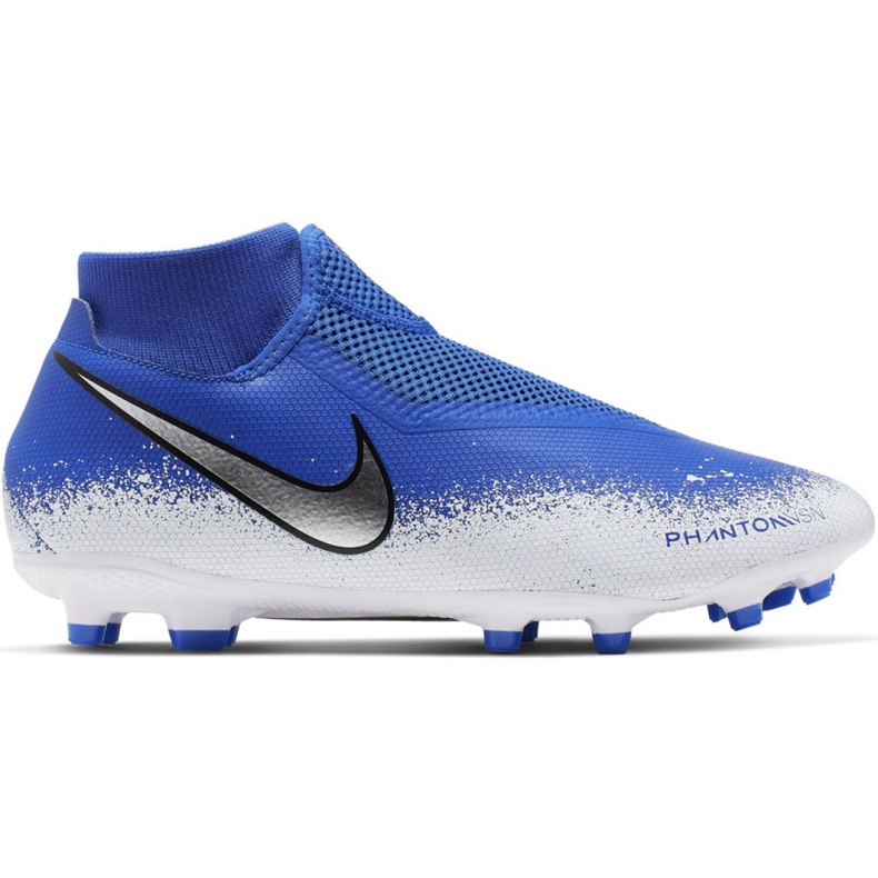 Chaussures de football Nike Phantom Vsn Academy Df FG / MG M AO3258-410 multicolore bleu