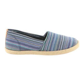 McKey 821 Espadrilles brun bleu vert marine