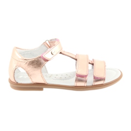 Sandales fille or rose Bartek 56016 jaune